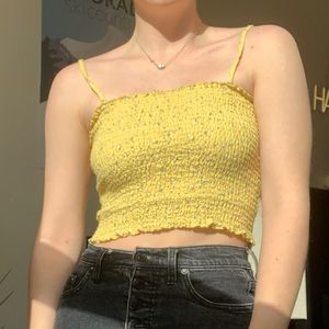 Brandy Melville yellow tank/tube top